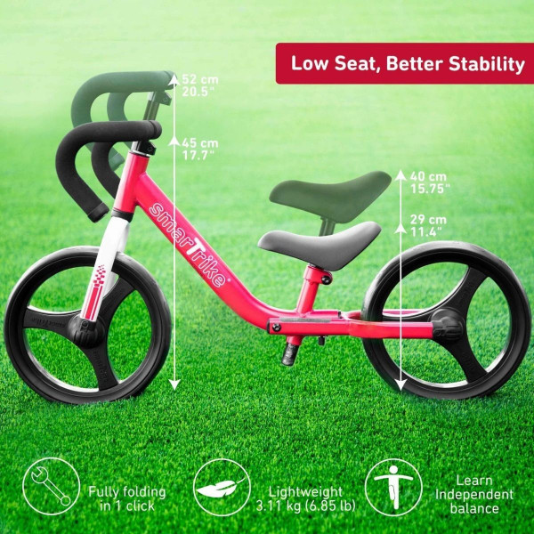 SMART TRIKE SMART TRIKE FOLDING BALANCE BIKE RED 27393 
