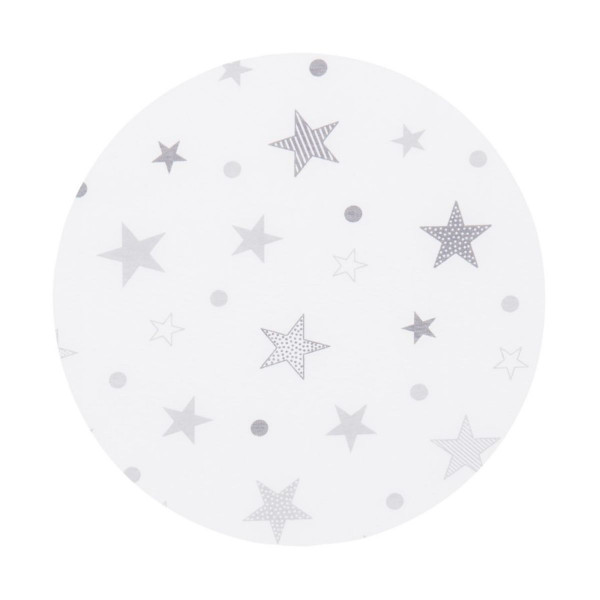 CHIPOLINO PREKLOPIVI DUSEK 60/120/6 WHITE/GREY STARS MAT02201WHGR 