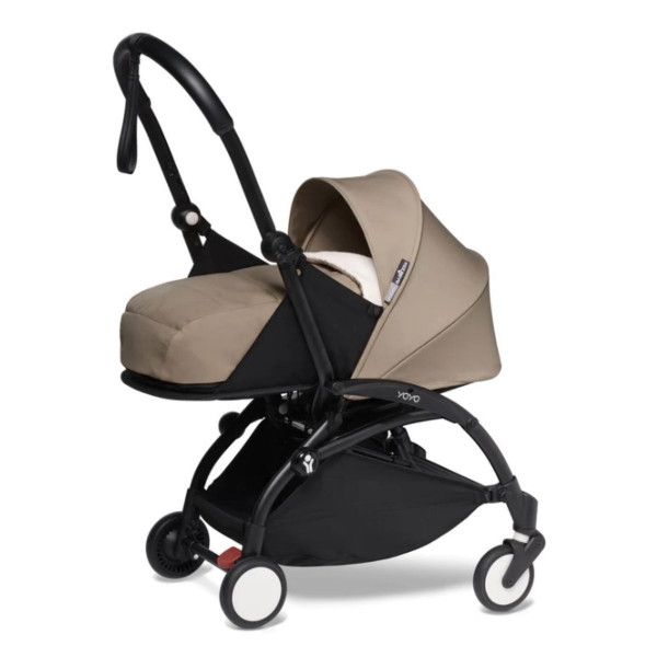 STOKKE YOYO KOLICA 0+ NEWBORN SET TAUPE 595304 - CRNA KONSTRUKCIJA 