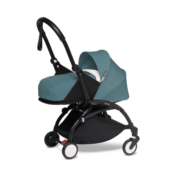 STOKKE YOYO KOLICA 0+ NEWBORN SET AQUA 595309 - CRNA KONSTRUKCIJA 