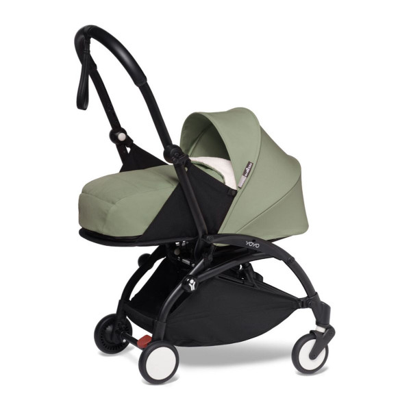 STOKKE YOYO KOLICA 0+ NEWBORN SET OLIVE 595311 - CRNA KONSTRUKCIJA 