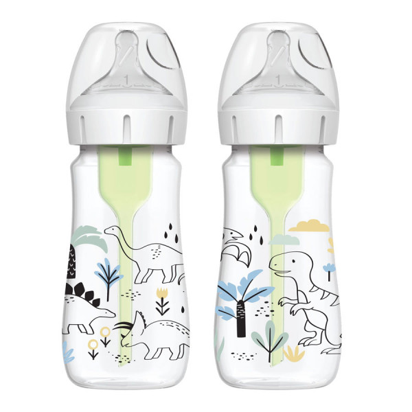 DR_BROWNS PLASTICNA WIDE NECK FLASICA 270ML WB92026 2 U PAKOVANJU DINOSAURUS 