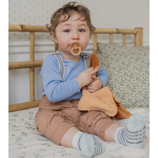 BIBS IGRACKA DEKICA SAGE MUSLIN/HUNTER GREEN PLUSH 9405250 