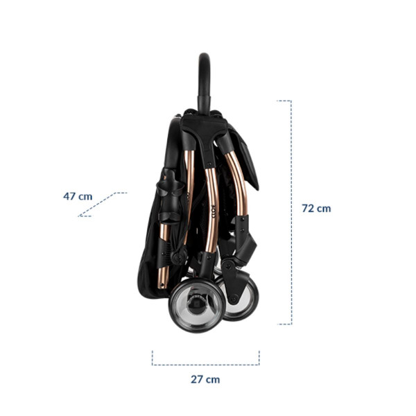 KIKKA BOO KOLICA CLOE BLACK 2023 31001030158 