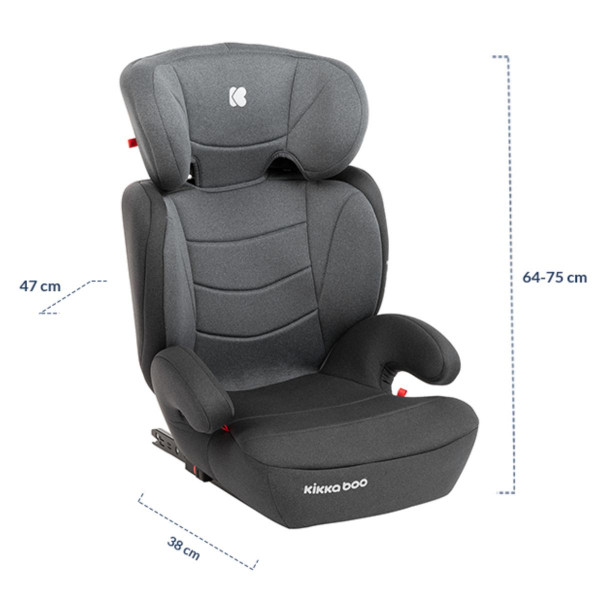 KIKKA BOO AUTO SJEDALICA AMARO ISOFIX DARK GREY 31002090032 