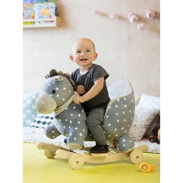 KINDERKRAFT KINDERKRAFT KONJIC NA LJULJANJE GREY 29188 