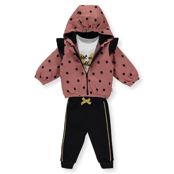 BEBETTO BEBI KOMPLET K4063 BURGUNDY 9-12M/80CM 
