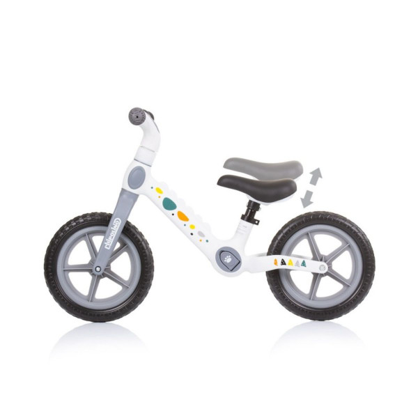 CHIPOLINO BALANS BICIKL DINO WHITE-GREY DIKDI02304WG 