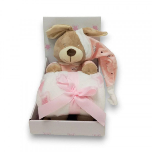 INFUNBEBE SET IGRACKA SA DEKOM SLEEPY BEAR PINK 20TB0167-2PI 