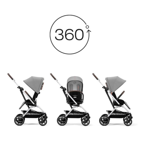 CYBEX KOLICA EAZY S TWIST + 2 SLV B LAVA GREY MID GREY 522001097 