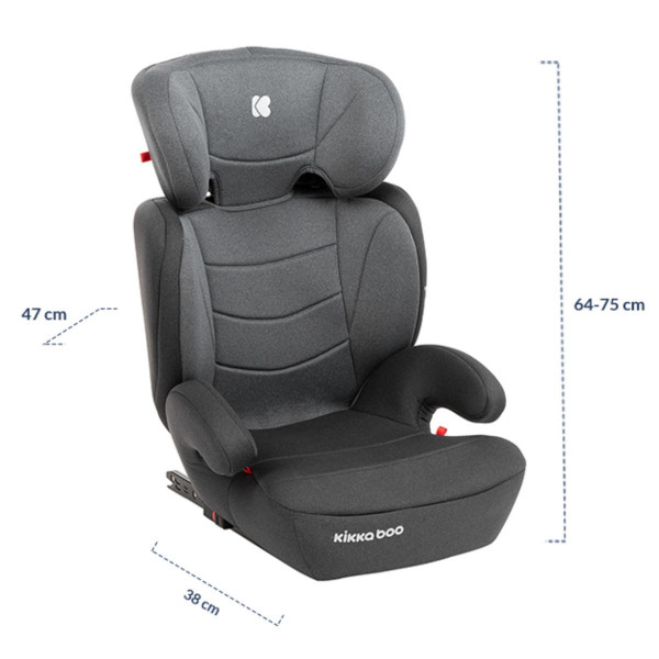 KIKKA BOO AUTO SJEDISTE AMARO LIGHT GREY 31002090031 