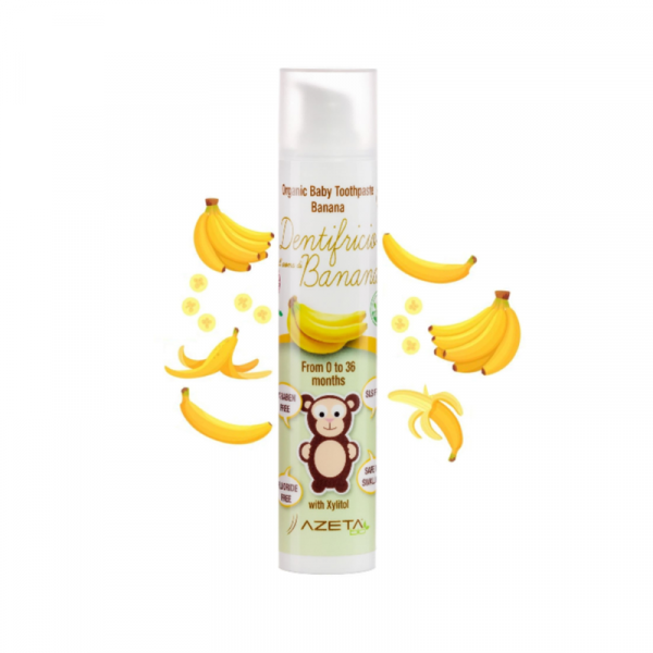 AZETA BIO ORGANSKA PASTA ZA ZUBE 0-36 BANANA 50ML AB042 