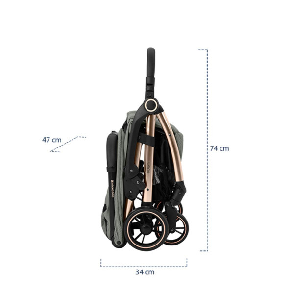 KIKKA BOO KOLICA EDEN ARMY GREEN 31001030157 