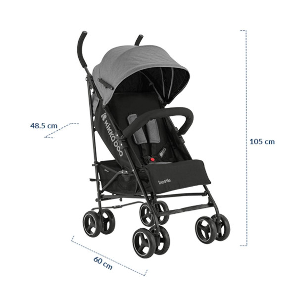 KIKKA BOO KOLICA BEETLE BLACK 2023 310010320172 