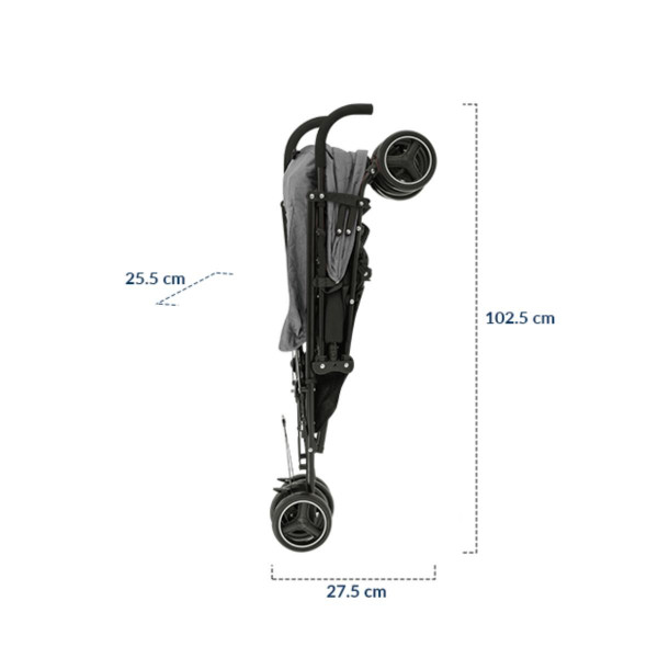 KIKKA BOO KOLICA BEETLE BLACK 2023 310010320172 