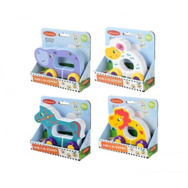 INFUNBEBE INFUNBEBE IGRACKA ZIVOTINJE PUSH&GO VISE VRSTA 10M+ PLA66 