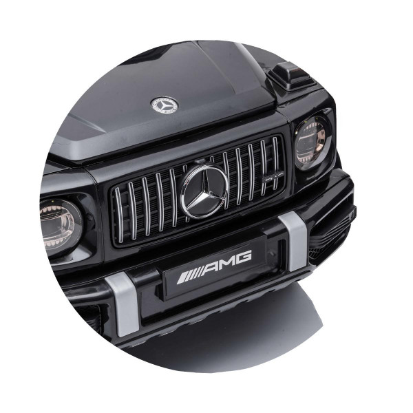 CHIPOLINO AUTO NA AKUMULATOR MERCEDES G63 AMG BLACK, EVA WHEELS, LEATHER SEAT ELJG63MB23B 