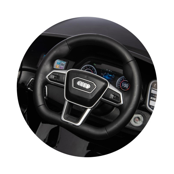 CHIPOLINO AUTO NA AKUMULATOR AUDI E-TRON WHITE, LEATHER SEAT ELKAUETR23W 