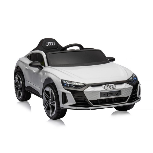 CHIPOLINO AUTO NA AKUMULATOR AUDI E-TRON WHITE, LEATHER SEAT ELKAUETR23W 