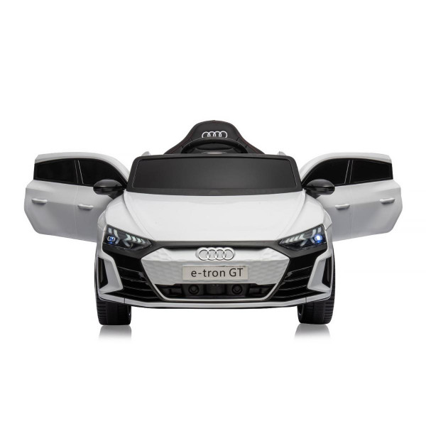 CHIPOLINO AUTO NA AKUMULATOR AUDI E-TRON WHITE, LEATHER SEAT ELKAUETR23W 