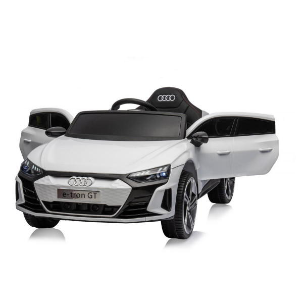 CHIPOLINO AUTO NA AKUMULATOR AUDI E-TRON WHITE, LEATHER SEAT ELKAUETR23W 