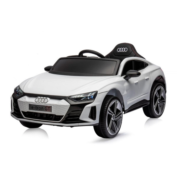 CHIPOLINO AUTO NA AKUMULATOR AUDI E-TRON WHITE, LEATHER SEAT ELKAUETR23W 