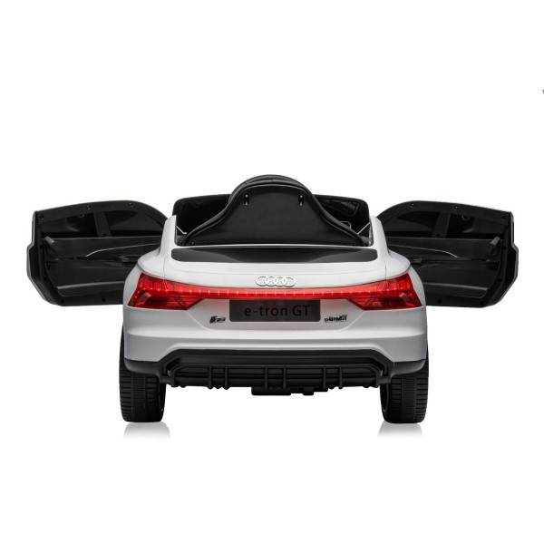 CHIPOLINO AUTO NA AKUMULATOR AUDI E-TRON WHITE, LEATHER SEAT ELKAUETR23W 
