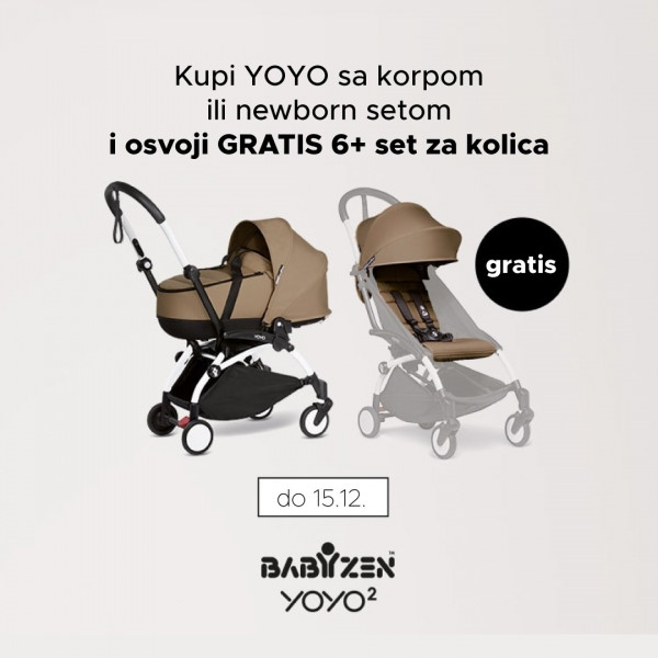 Babyzen YOYO KOLICA + KORPA + 6+ NAVLAKA GRATIS 
