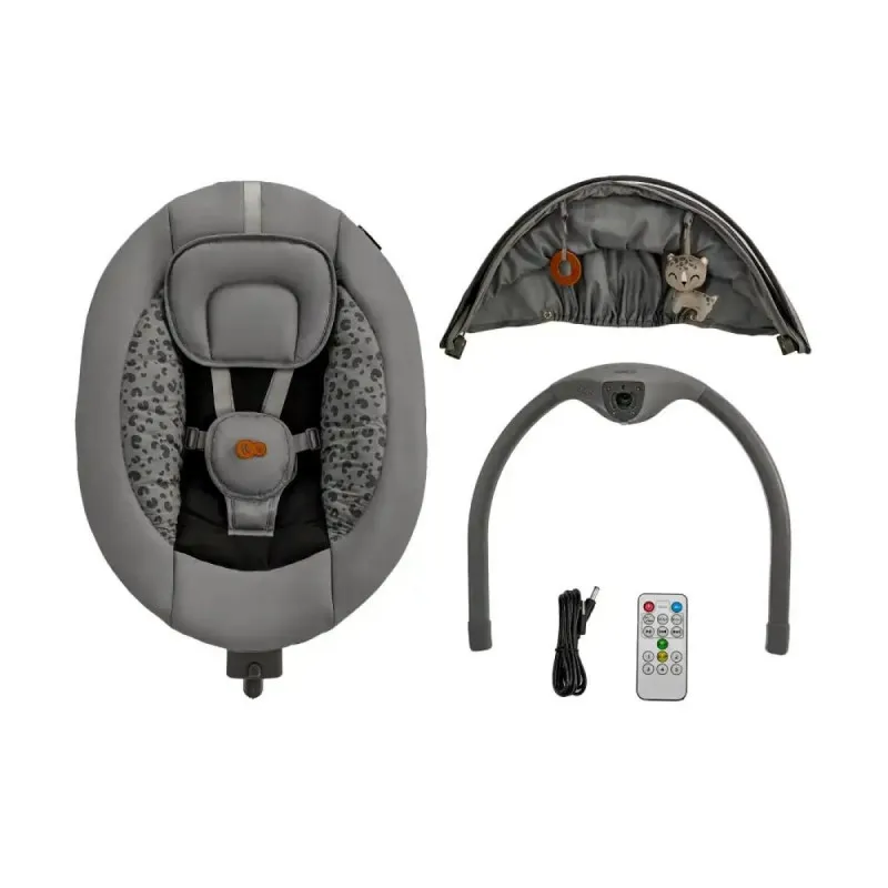 KINDERKRAFT ELEKTRICNA NJANJALICA LUMI 2 DARK GREY 43213