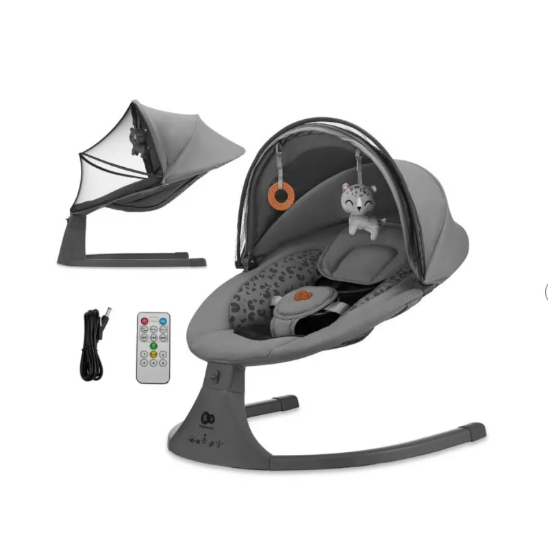 KINDERKRAFT ELEKTRICNA NJANJALICA LUMI 2 DARK GREY 43213
