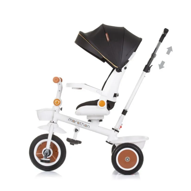 CHIPOLINO TRICIKL MARATHON BLACK/WHITE TRKMRT02402BW