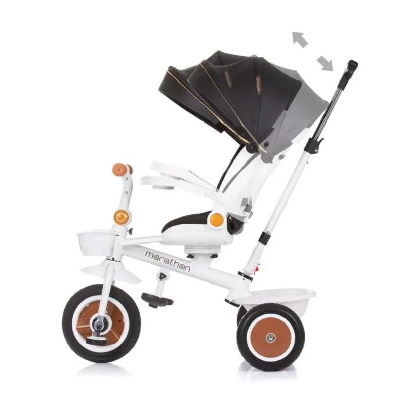 CHIPOLINO TRICIKL MARATHON BLACK/WHITE TRKMRT02402BW
