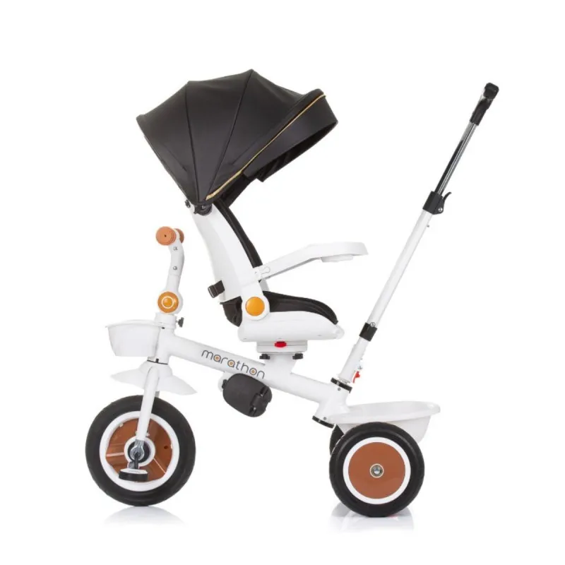 CHIPOLINO TRICIKL MARATHON BLACK/WHITE TRKMRT02402BW