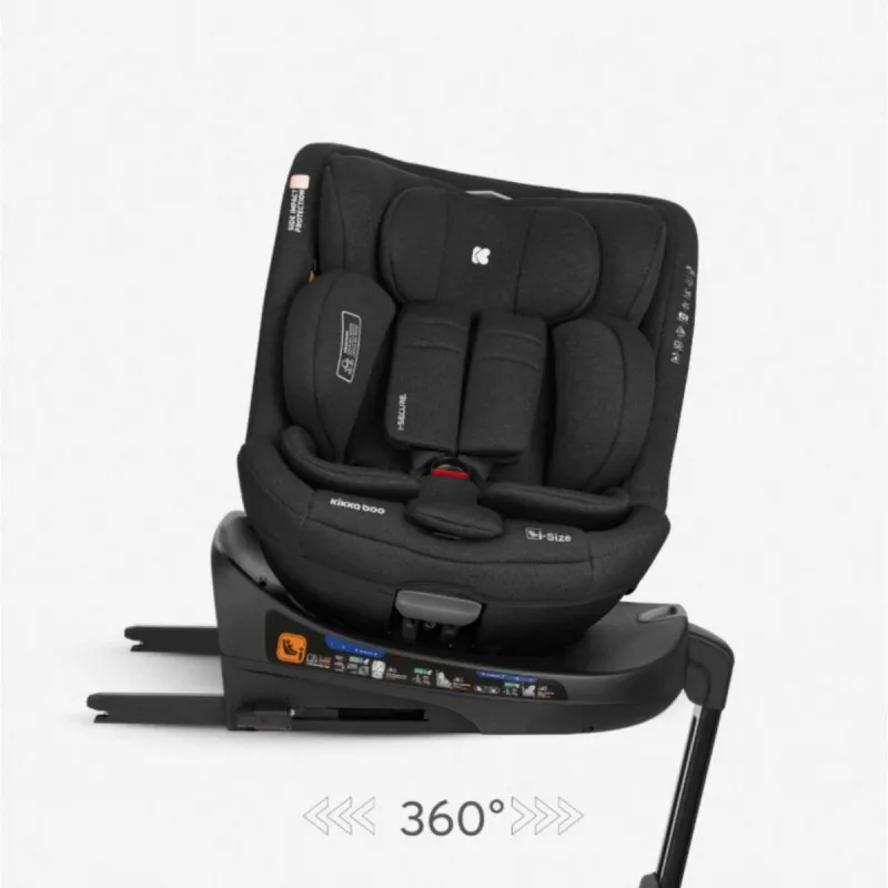 KIKKA BOO AUTOSJEDALICA I-SECURE I-SIZE BLACK 31002100073