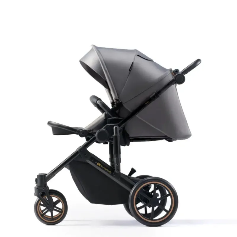 KINDERKRAFT KOLICA 3U1 PRIME 2 MINK PRO SHADOW GREY 41238 