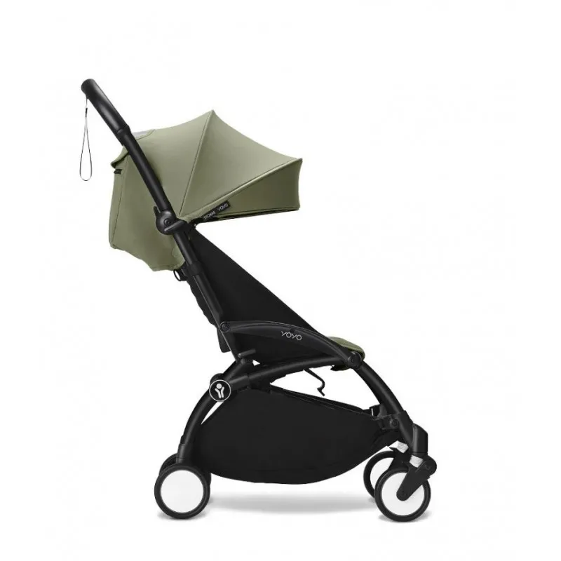 STOKKE YOYO3 SASIJA/KONSTRUKCIJA BLACK I SPORTSKO SJEDISTE 6+ COLOR PACK OLIVE 