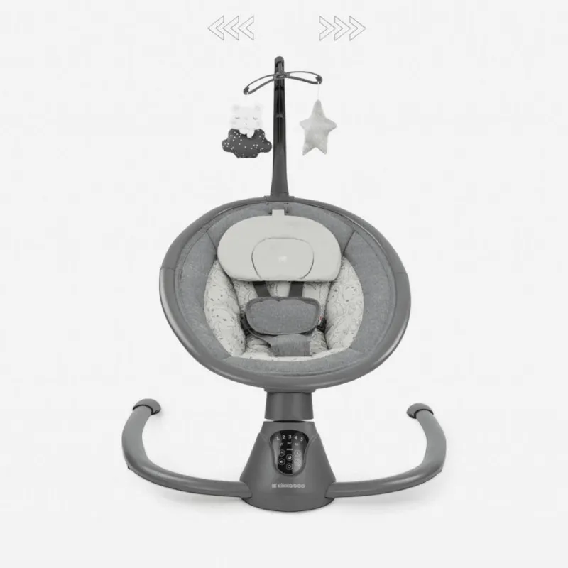 KIKKA BOO EL.LJULJA TWIDDLE GREY 2024 31005010077 