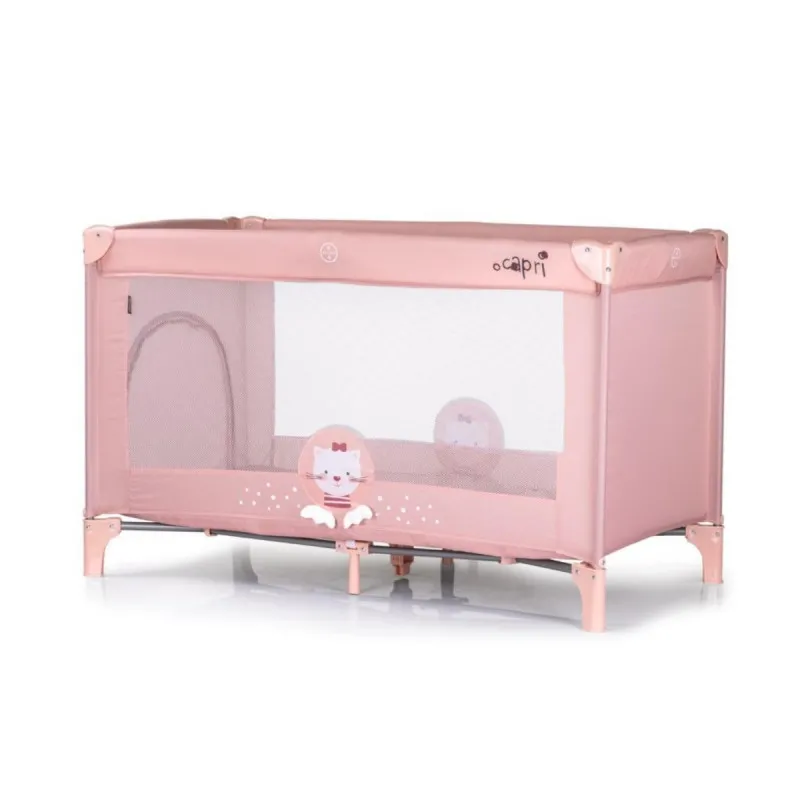 CHIPOLINO VIKEND KREVET CAPRI CAT PINK KOSIK2504CA I PREKLOPIVI DUSEK LIGHT GREY 31107020048