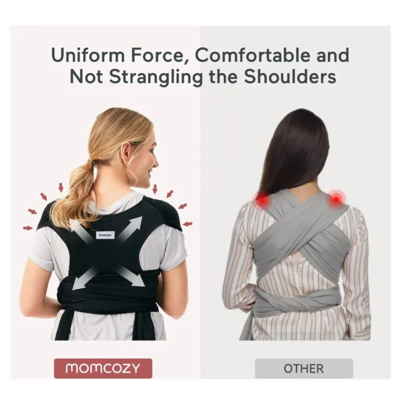 MOMCOZY KENGUR NOSILJKA BLACK CR001-BL00NB-A M20SSCJ01 
