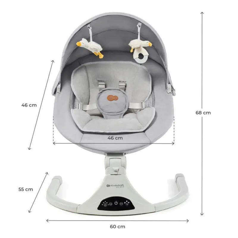 KINDERKRAFT NJANJALICA TULSY GREY 49623 