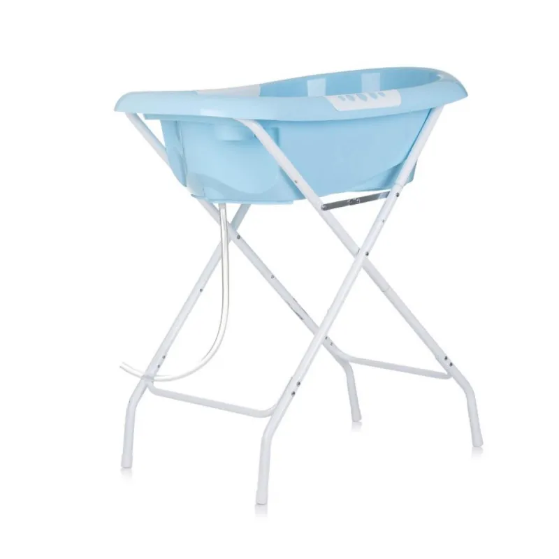 CHIPOLINO KADA NOEMI BLUE SA STALKOM I DODATAK ZA KUPANJE BLUE I POSUDA ZA POLIJEVANJE LITTLE FISH YELLOW 