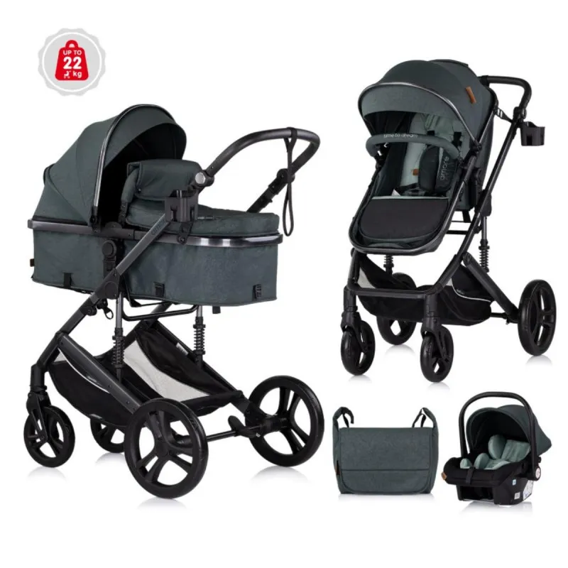 CHIPOLINO KOLICA AMORE BASIL KKAM02505BA I AUTOSJEDALICA AMORE BASIL STKAM02505BA