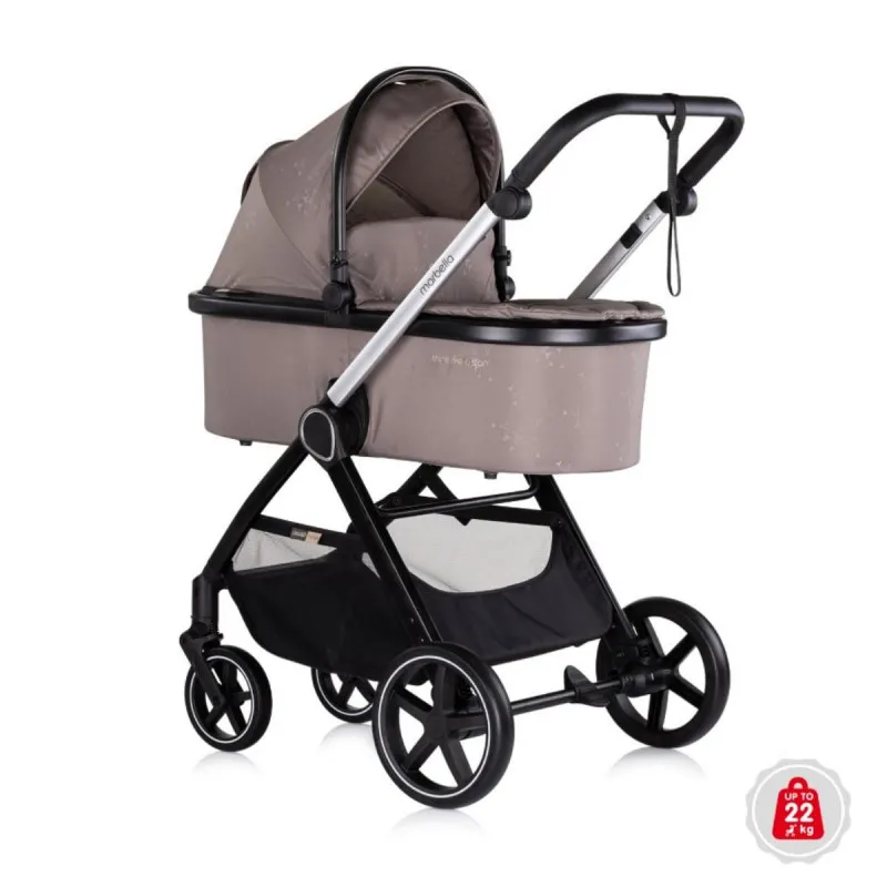 CHIPOLINO KOLICA MARBELLA TIRAMISU 3U1 + BAZA ZA AUTOSJEDALICU 