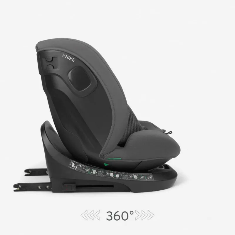 KIKKA BOO AUTOSJEDALICA I-HIKE I-SIZE DARK GREY 2025 31002100078