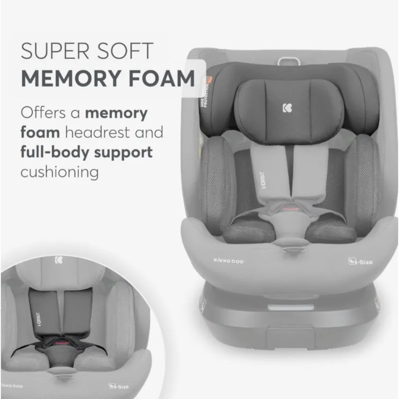 KIKKA BOO AUTOSJEDALICA I-ORBIT I-SIZE DARK GREY 2025 31002100086 