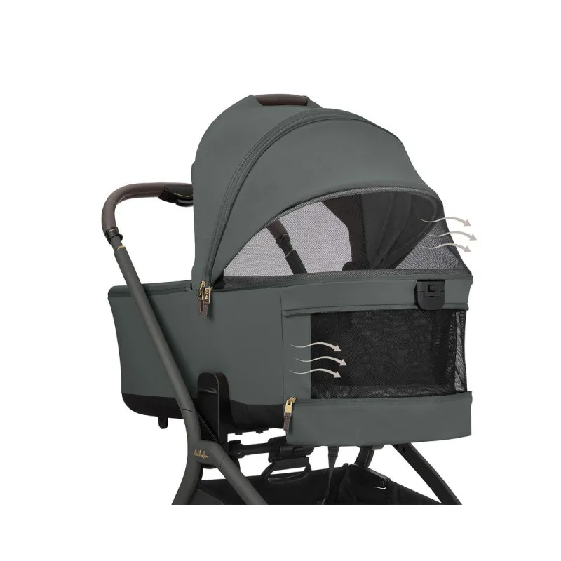 KIKKA BOO KOLICA GOYA 3U1 PLATINUM OLIVE I SJEDALICA I-CLASS I-SIZE NOIR 