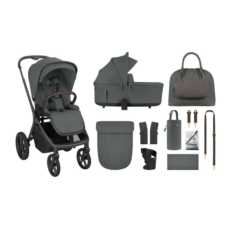 KIKKA BOO KOLICA GOYA 3U1 PLATINUM OLIVE I SJEDALICA I-CLASS I-SIZE NOIR 