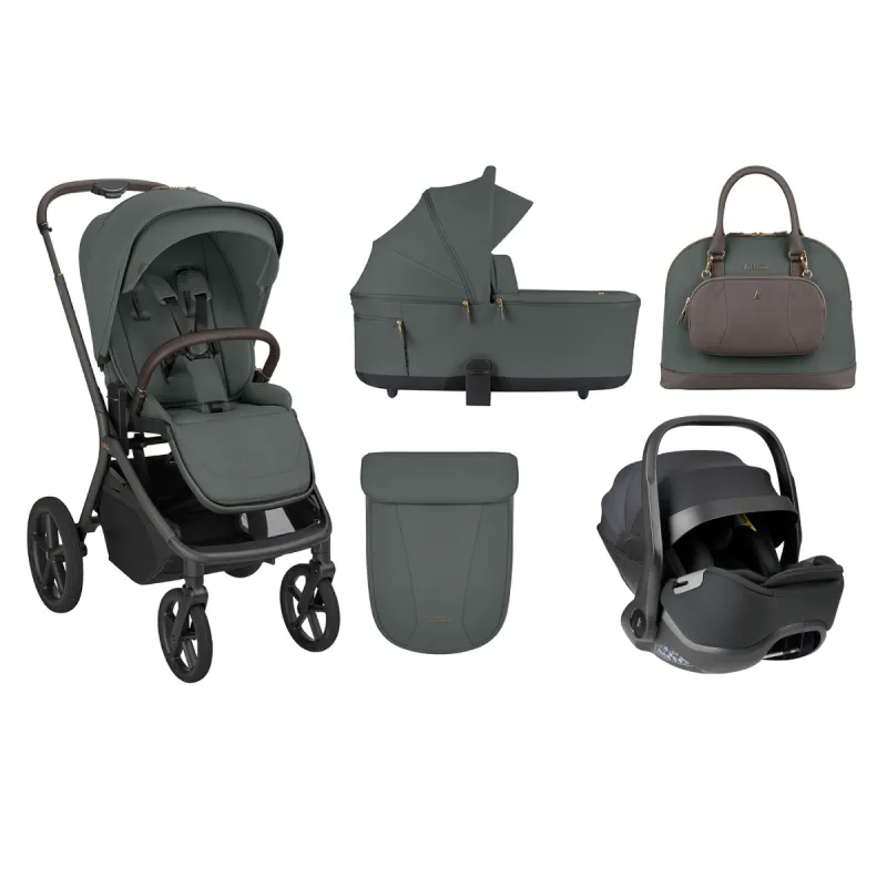 KIKKA BOO KOLICA GOYA 3U1 PLATINUM OLIVE I SJEDALICA I-CLASS I-SIZE NOIR 