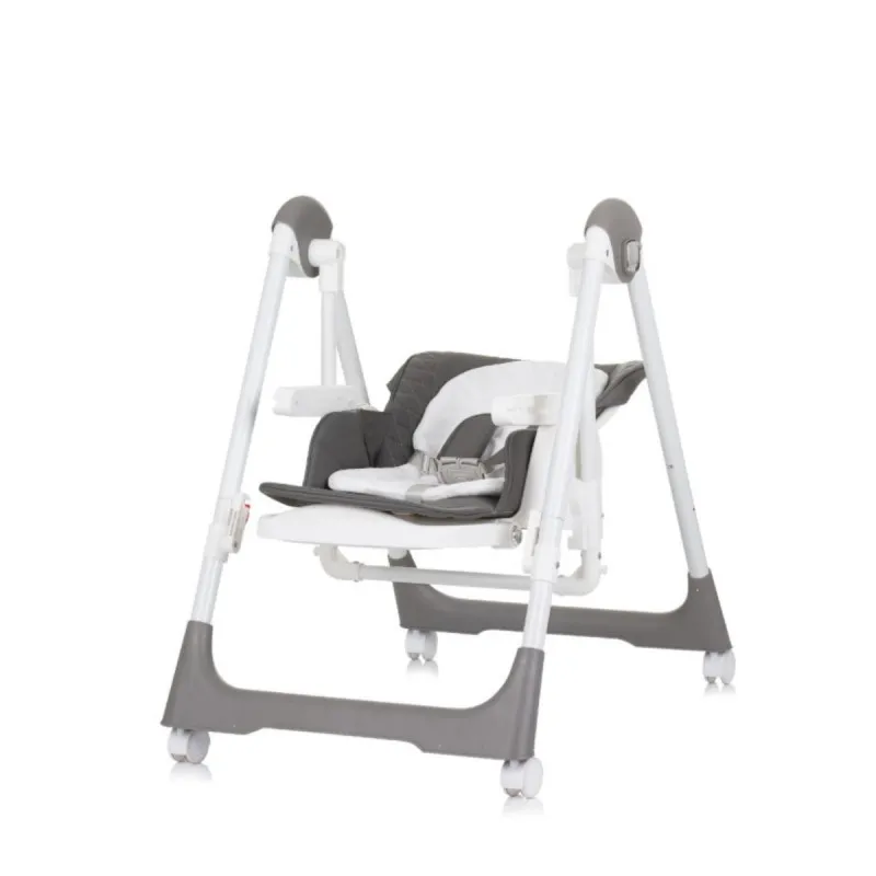 CHIPOLINO STOLICA ZA HRANJENJE I LJULJA 2U1 MILK SHAKE GRANITE STHMS02404GN