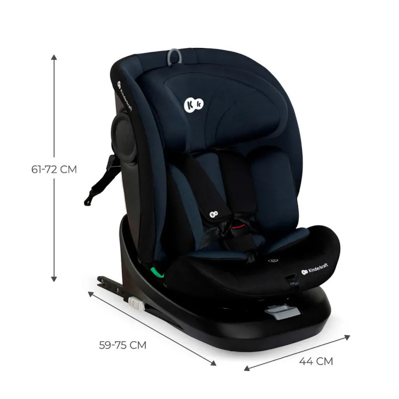 KINDERKRAFT AUTOSJEDALICA I-GROW I-SIZE BLACK 48384